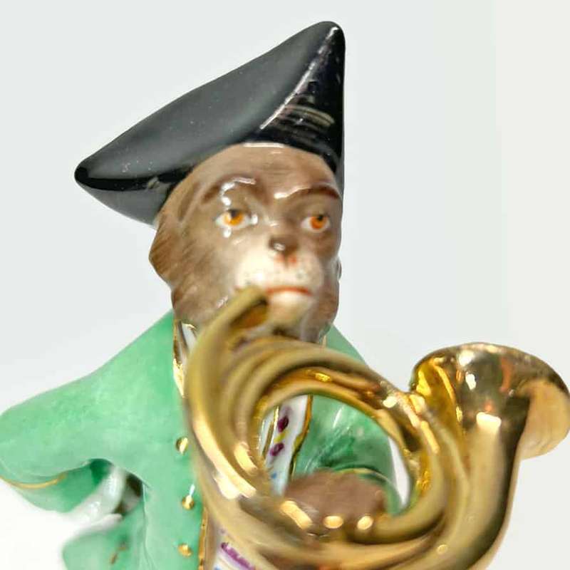 Sitzendorf Porzellanmanufaktur Monkey Band Trombone Player