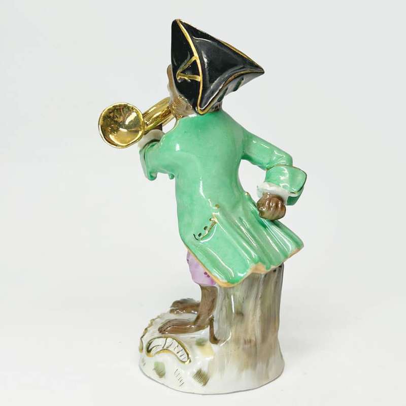 Sitzendorf Porzellanmanufaktur Monkey Band Trombone Player