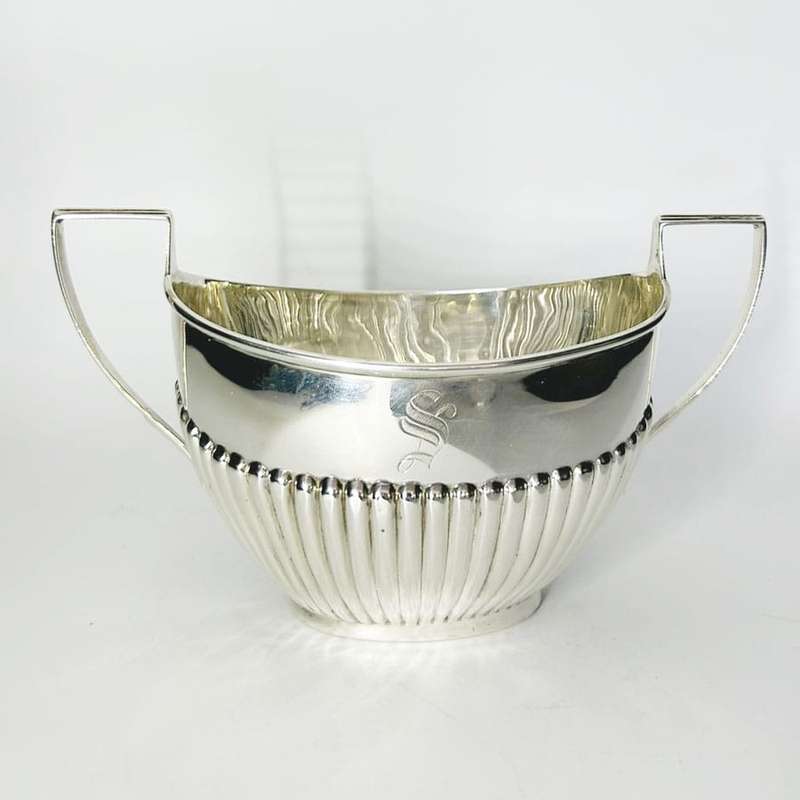 Hallmarked Silver Milk and Sugar Birmingham 1902