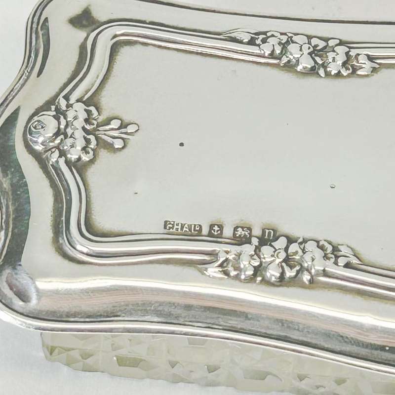 Hallmarked Silver Trinket Box Birmingham 1928