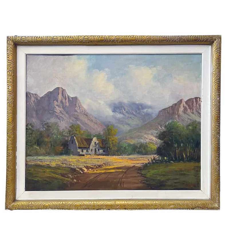 JL Fourie Cape Mountain Scene