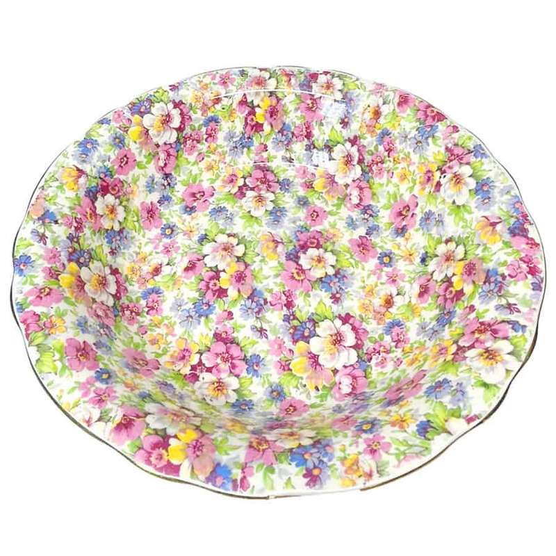 James Kent Du Barry Chintz Salad Bowl C1930