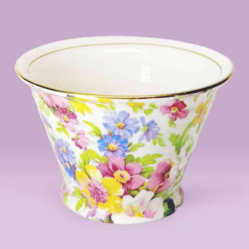 James Kent Du Barry Chintz Sugar Bowl C1930