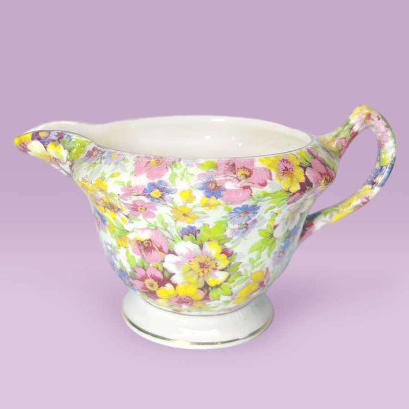 James Kent Du Barry Chintz Tea Milk Jug C1930