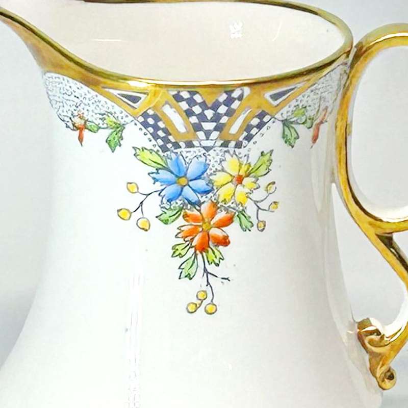Royal Albert Crown China Floral Tea Milk Jug C1920