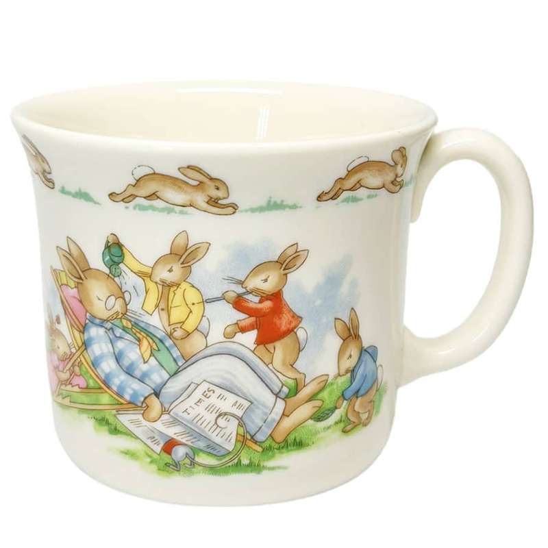 Royal Doulton Bunnykins Mug Disturbing Sleeping Father