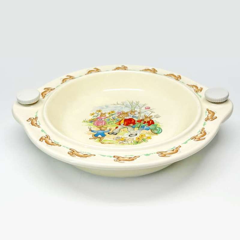 Royal Doulton Bunnykins Wheelbarrow Watering Cereal Bowl
