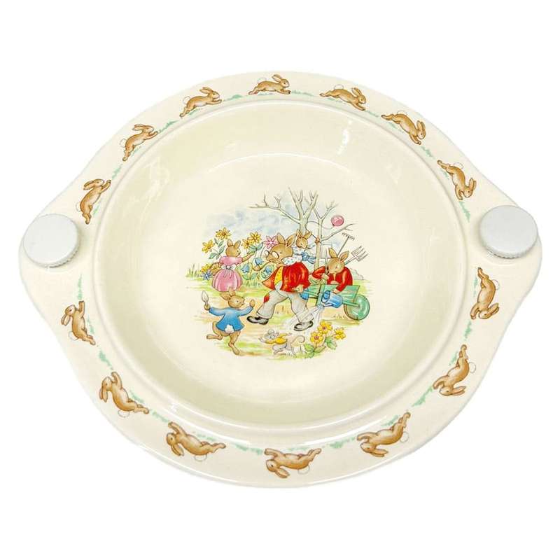 Royal Doulton Bunnykins Wheelbarrow Watering Cereal Bowl