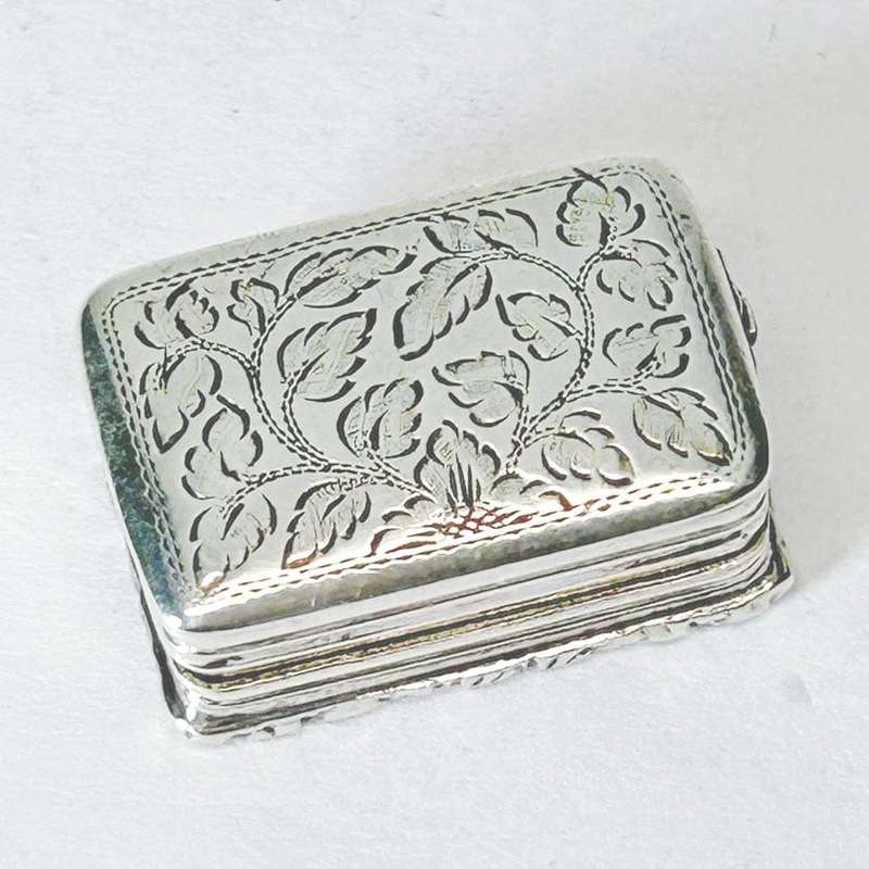 Victorian Sterling Silver Vinaigrette Birmingham 1848