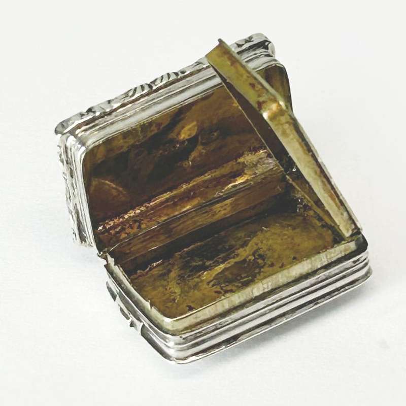Victorian Sterling Silver Vinaigrette Birmingham 1848