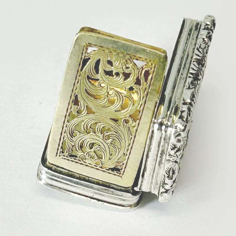 Victorian Sterling Silver Vinaigrette Birmingham 1848