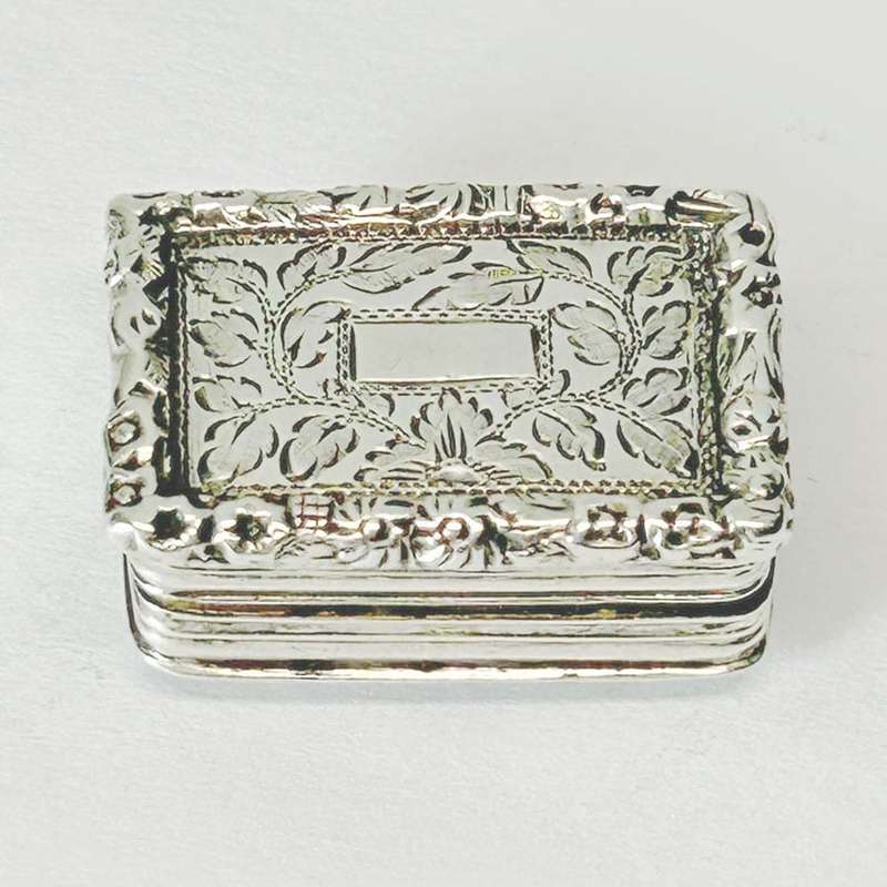 Victorian Sterling Silver Vinaigrette Birmingham 1848