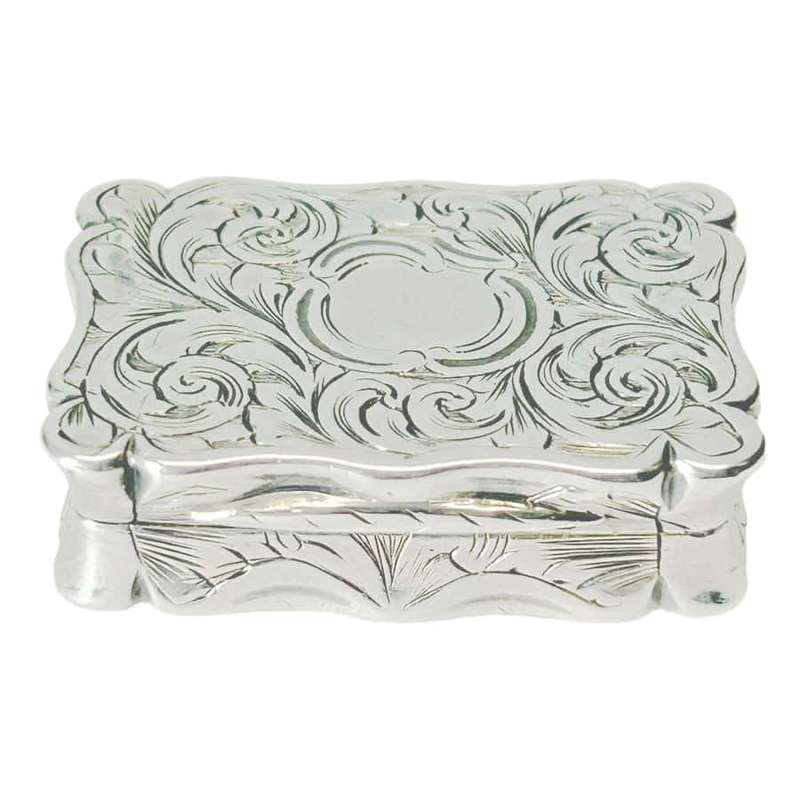 Victorian Sterling Silver Vinaigrette By Edward Smith Birmingham 1854