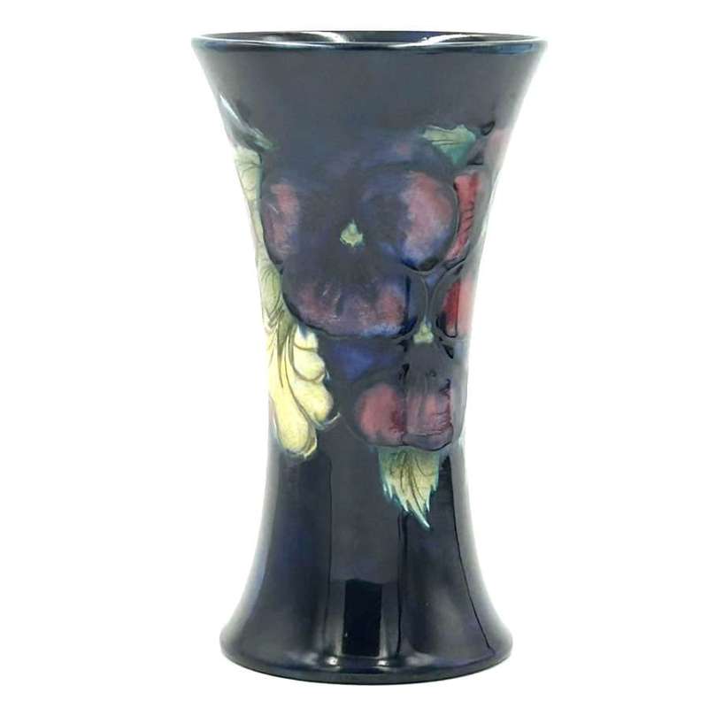 William Moorcroft Pansy Vase C1925