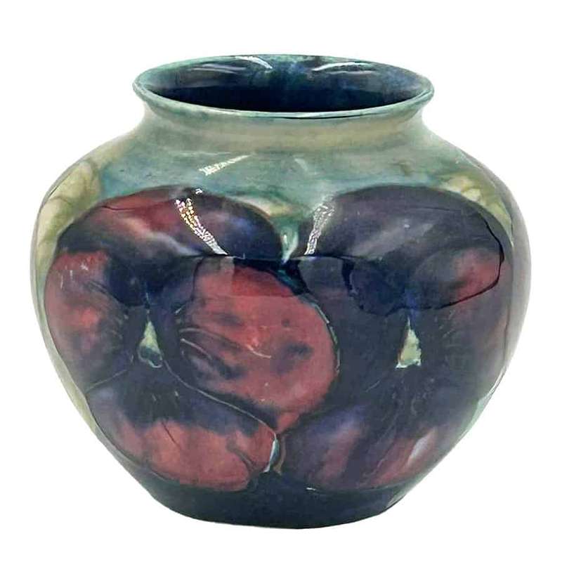 William Moorcroft Pansy Vase C1914