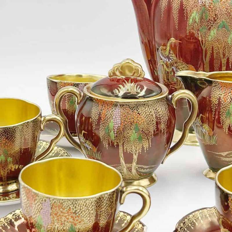 Carlton Ware Rouge Royale New Stork Coffee Service