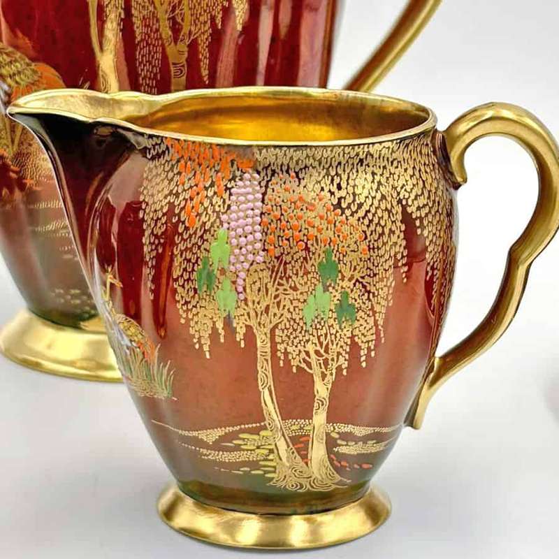 Carlton Ware Rouge Royale New Stork Coffee Service