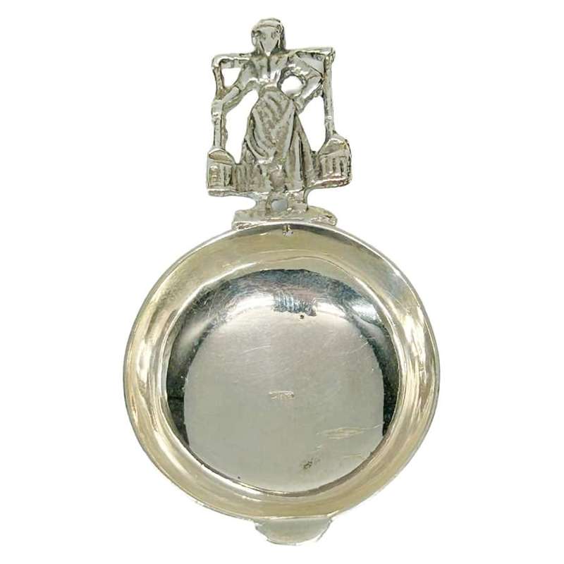 Dutch Silver Caddy Spoon 20th