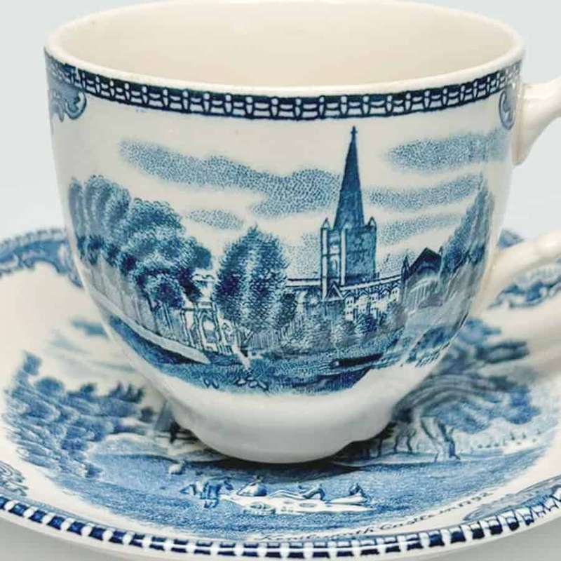 Johnson Brothers Old Britain Castles Pattern Tea Duo