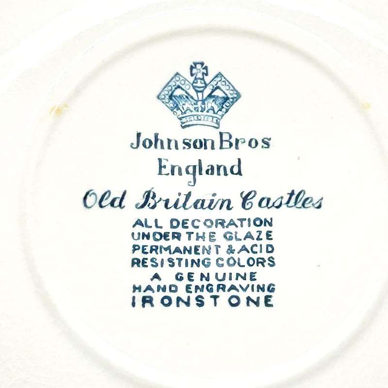 Johnson Brothers Old Britain Castles Pattern Tea Duo