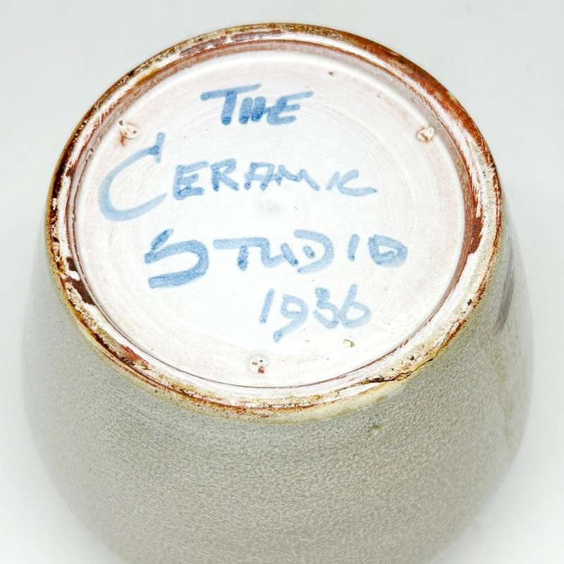 Linnware Ceramic Studio Pottery Vase 1936