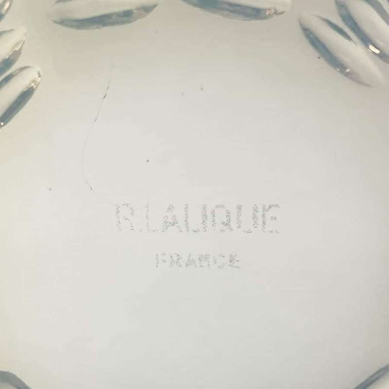 Rene Lalique Ondes Opalescent Plate C1935
