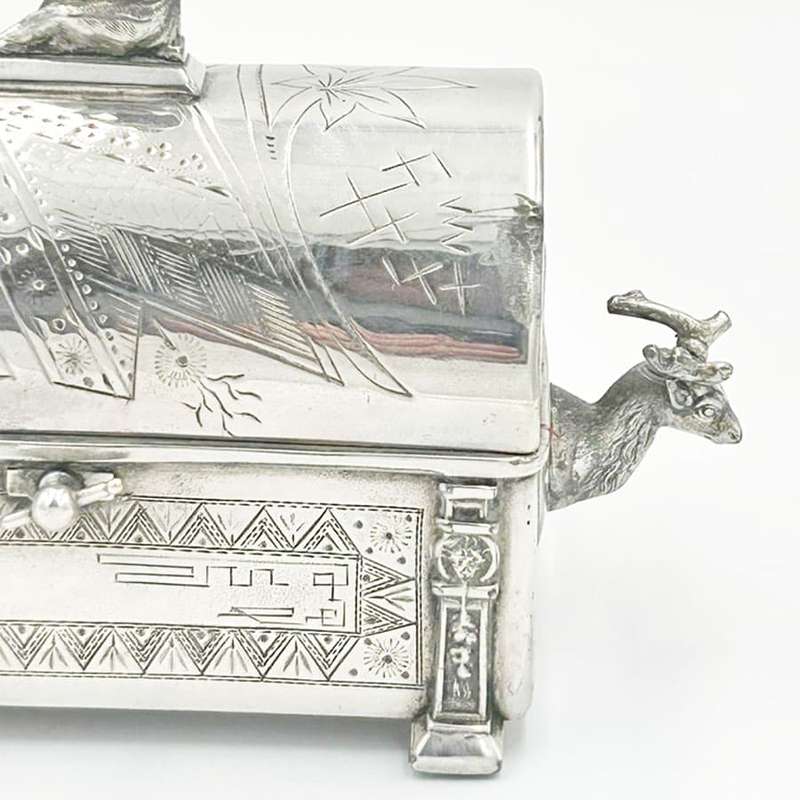 Silver Plated Reed And Barton Jewellery Casket C1890