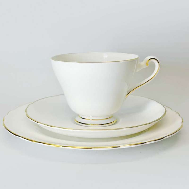 Tuscan Bone China Tea Trio White