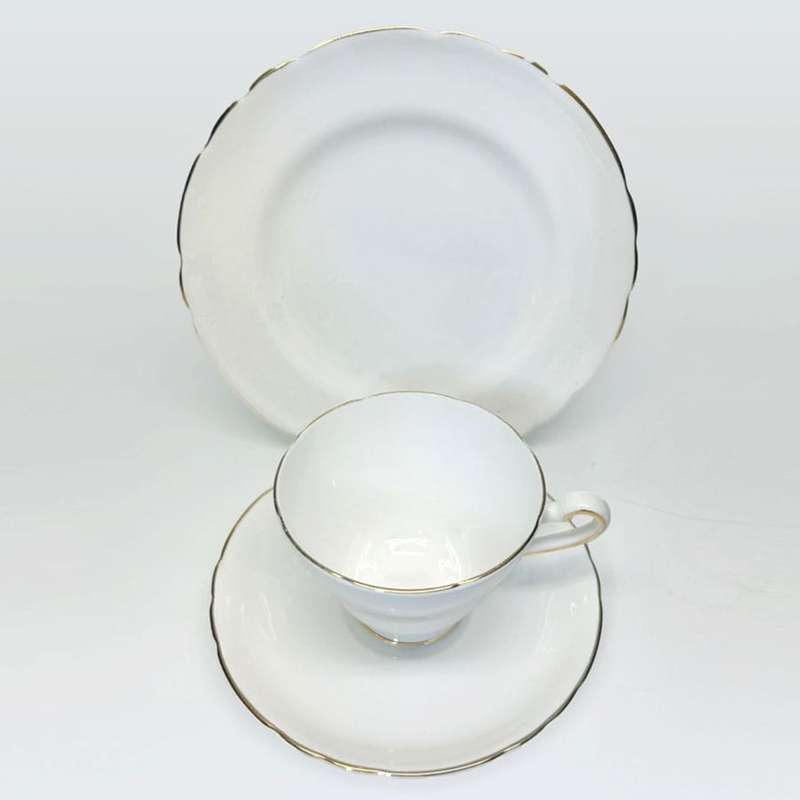 Tuscan Bone China Tea Trio White