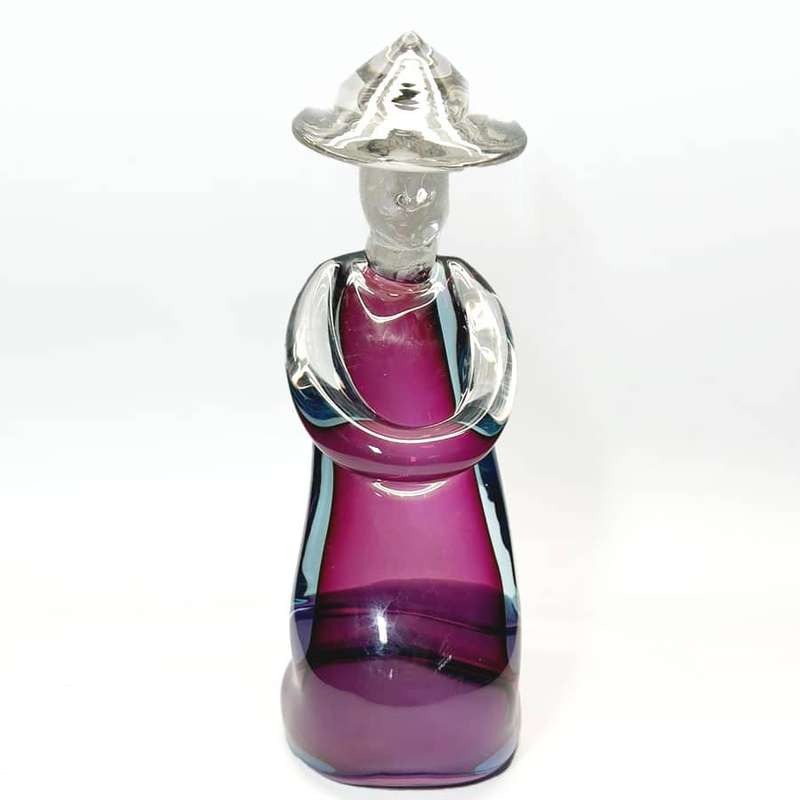 Archimede Seguso Large Murano Glass Chinese Man 20th
