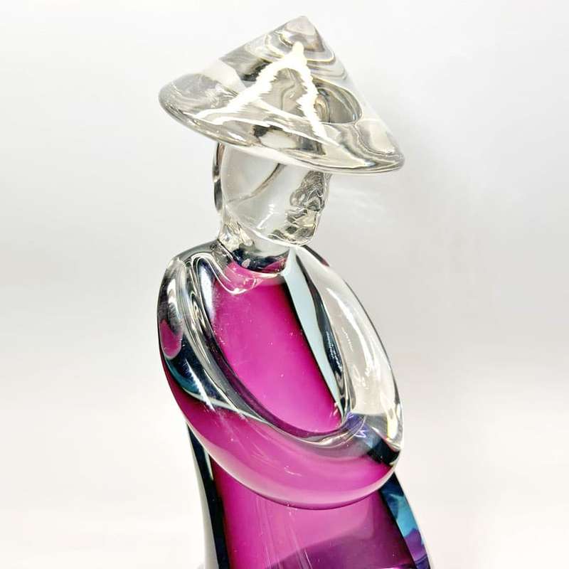 Archimede Seguso Large Murano Glass Chinese Man 20th
