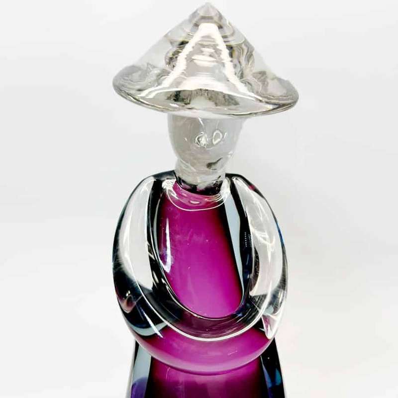Archimede Seguso Large Murano Glass Chinese Man 20th