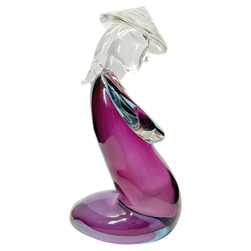 Archimede Seguso Large Murano Glass Chinese Man 20th