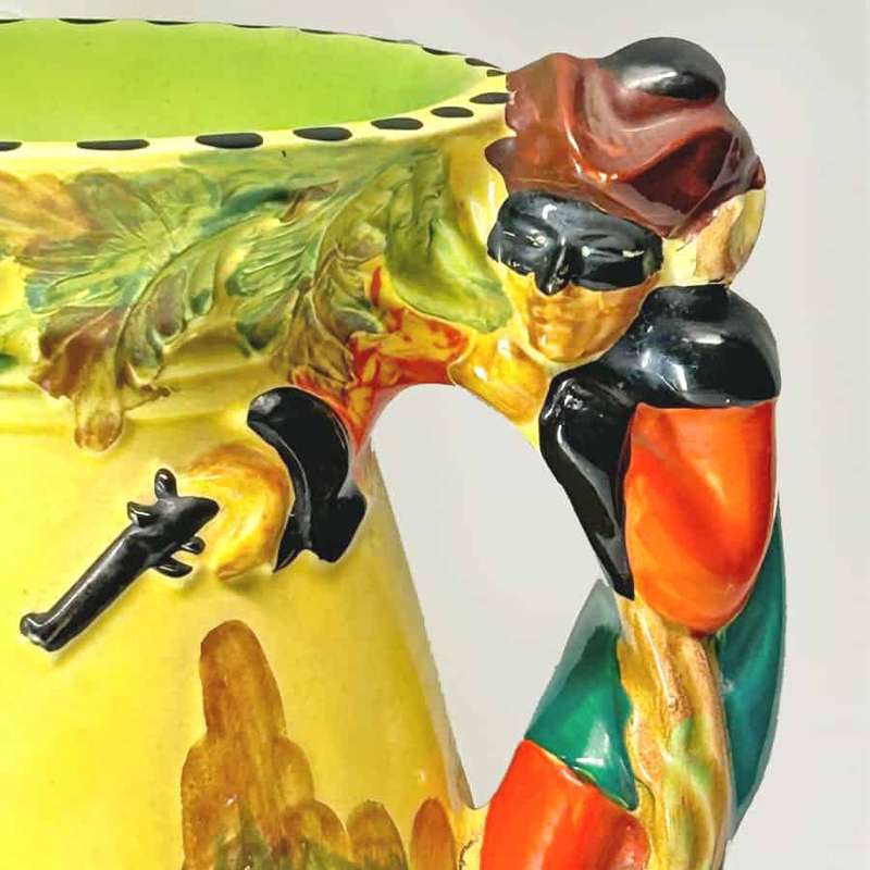 Burleigh Ware Masked Highway Man Dick Turpin Jug 1930