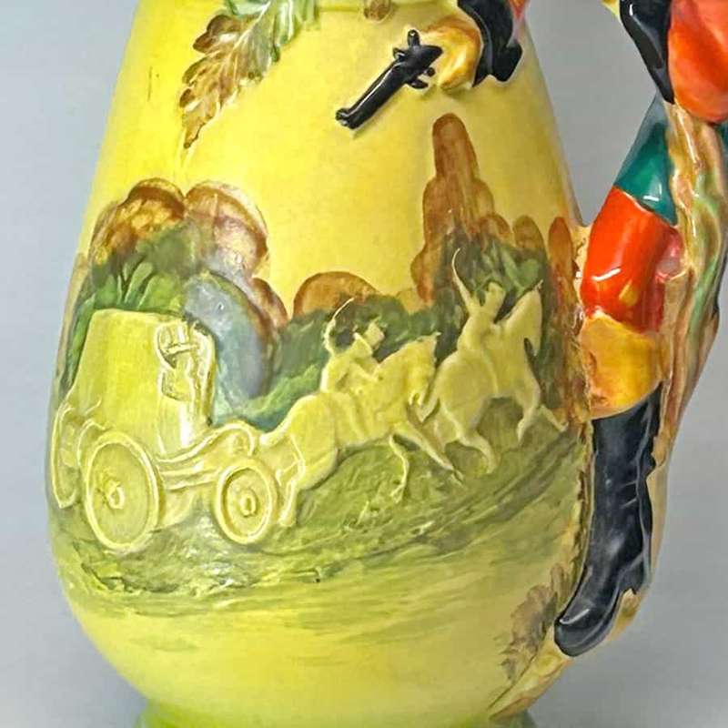Burleigh Ware Masked Highway Man Dick Turpin Jug 1930