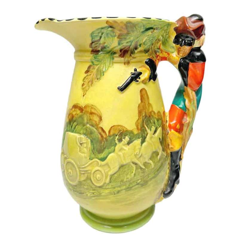 Burleigh Ware Masked Highway Man Dick Turpin Jug 1930