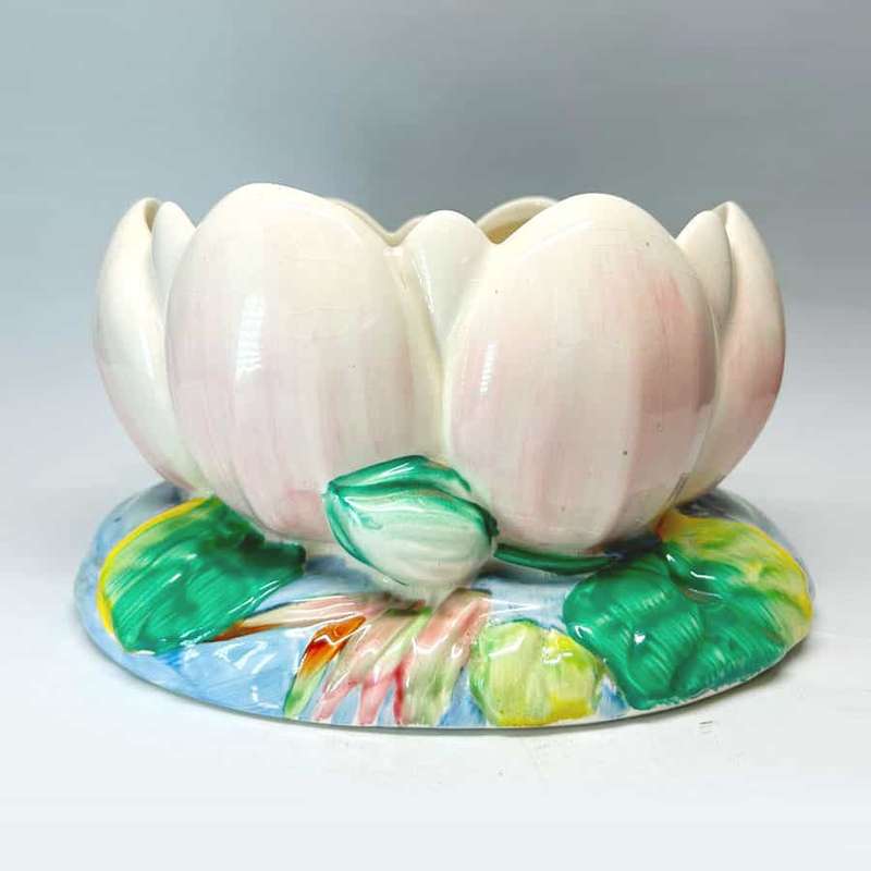 Clarice Cliff Newport Pottery Water Lily Open Vase C1930