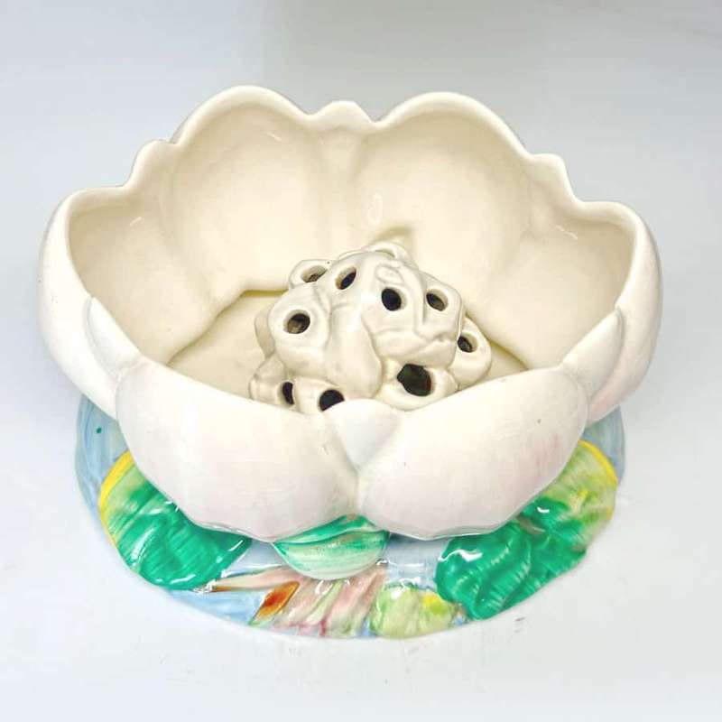 Clarice Cliff Newport Pottery Water Lily Open Vase C1930