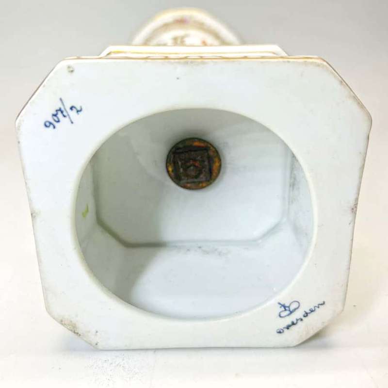 Dresden Hand Painted Covered Urn C1883