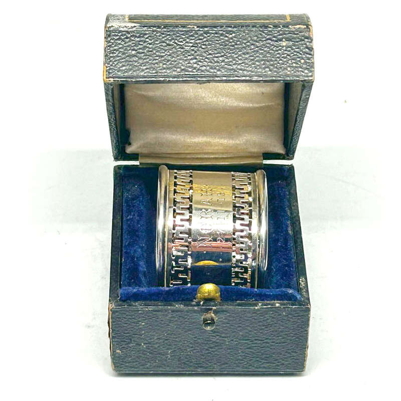 Hallmarked Silver Birmingham 1914 Serviette Ring Boxed