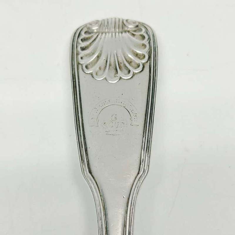 Hallmarked Shell Pattern Silver Soup Ladle London 1848