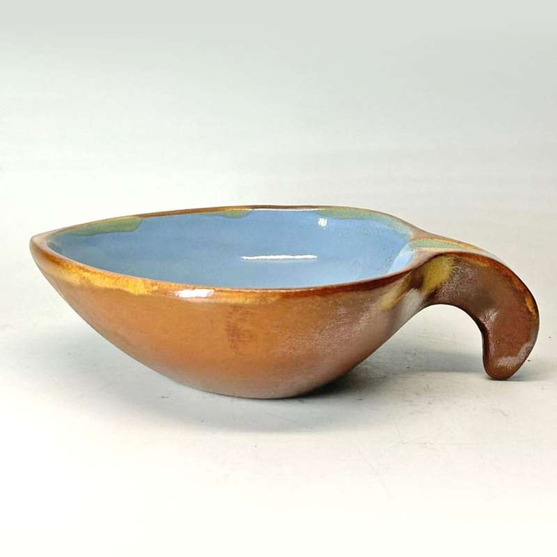 Kalahari South African Pottery Leaf Shape Dish