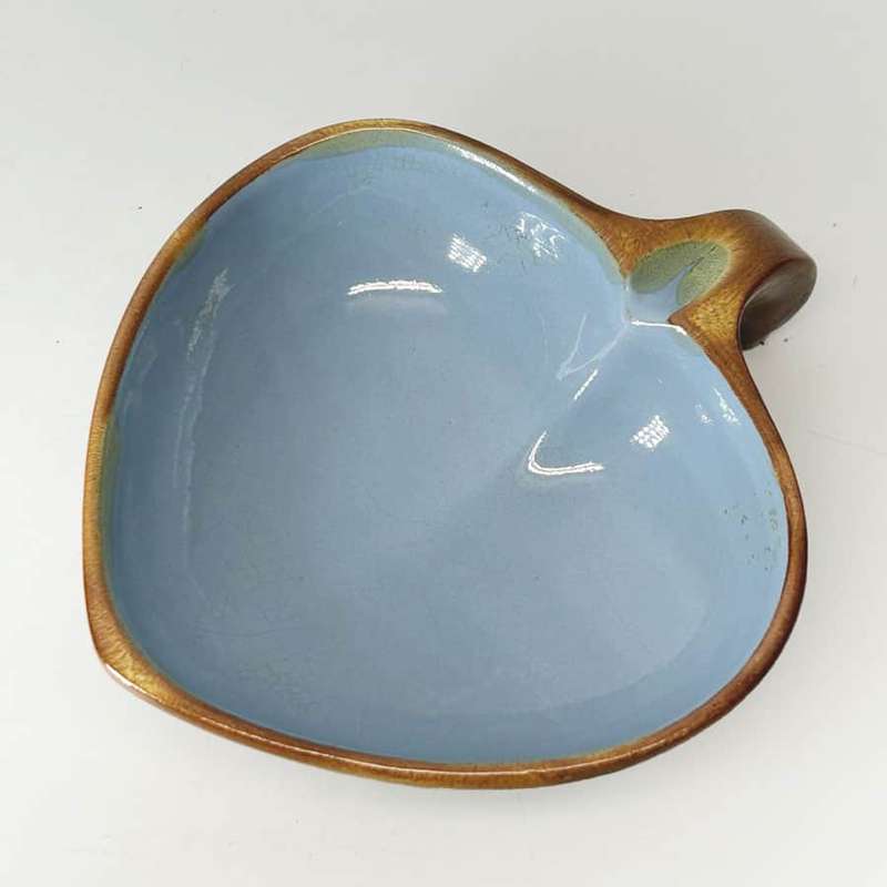Kalahari South African Pottery Leaf Shape Dish