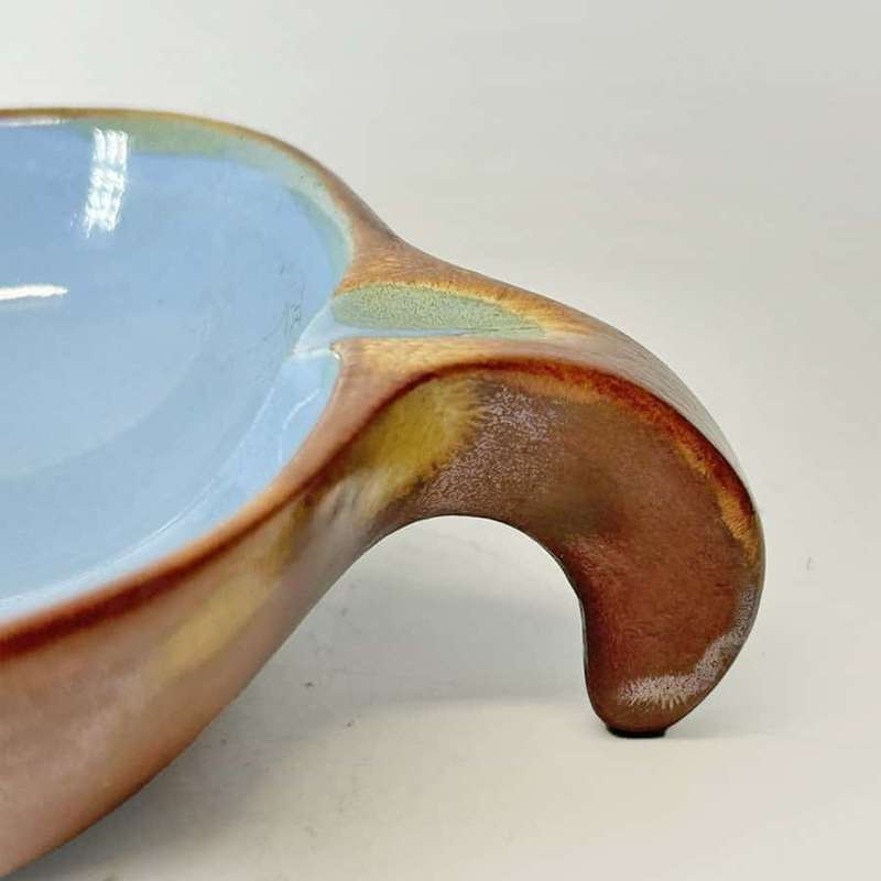 Kalahari South African Pottery Leaf Shape Dish