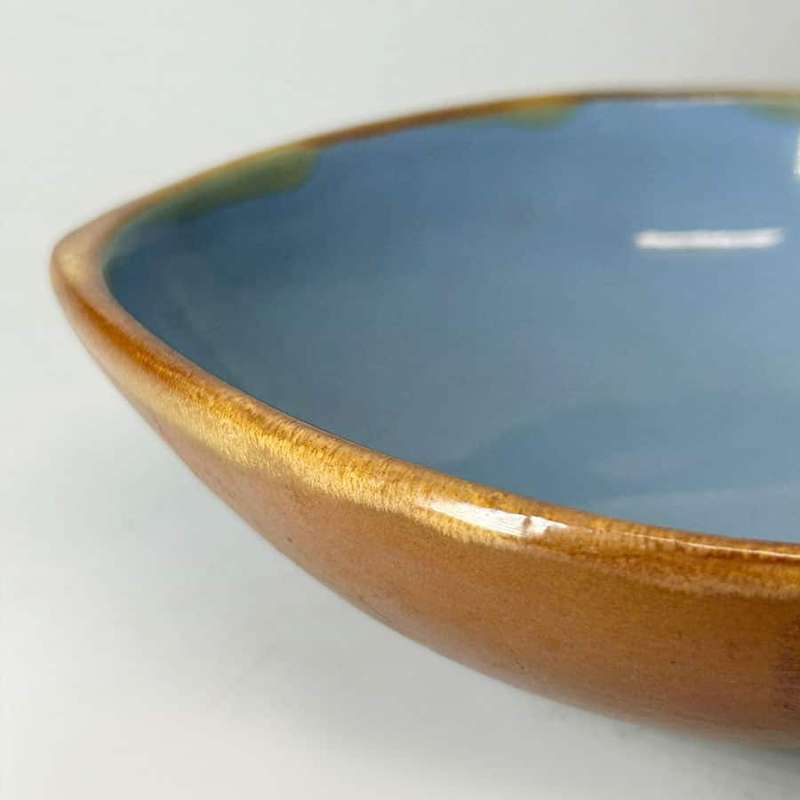 Kalahari South African Pottery Leaf Shape Dish