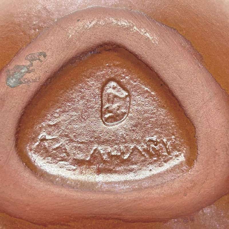 Kalahari South African Pottery Leaf Shape Dish