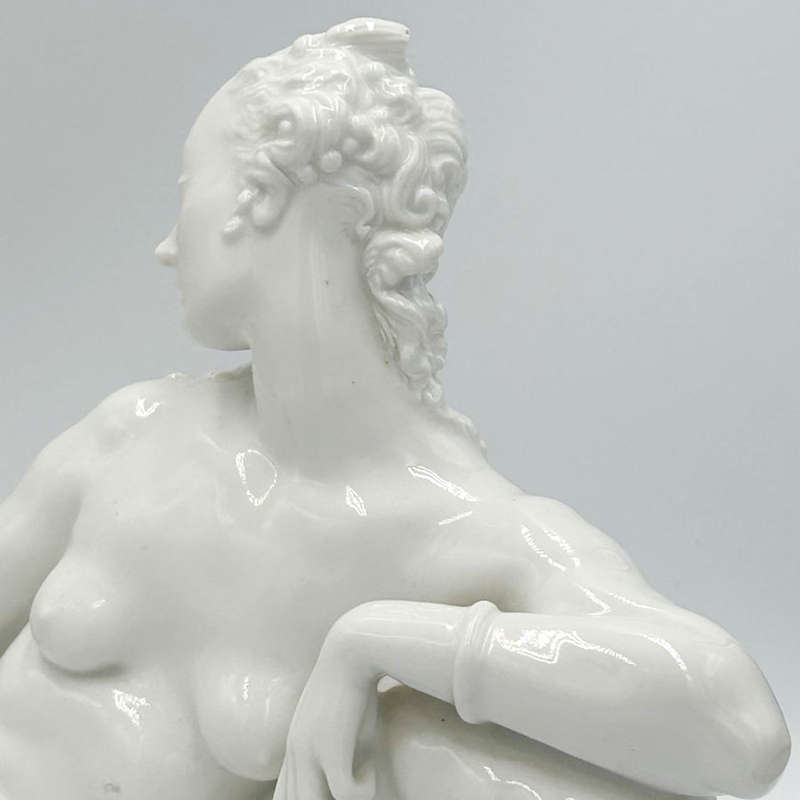 KPM Berlin Blanc De Chine Reclining Lady Figurine C1870