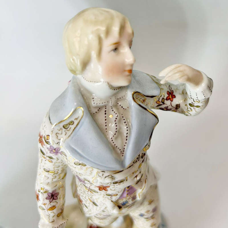KPM Berlin Pair Courting Man and Lady Figurines C1870