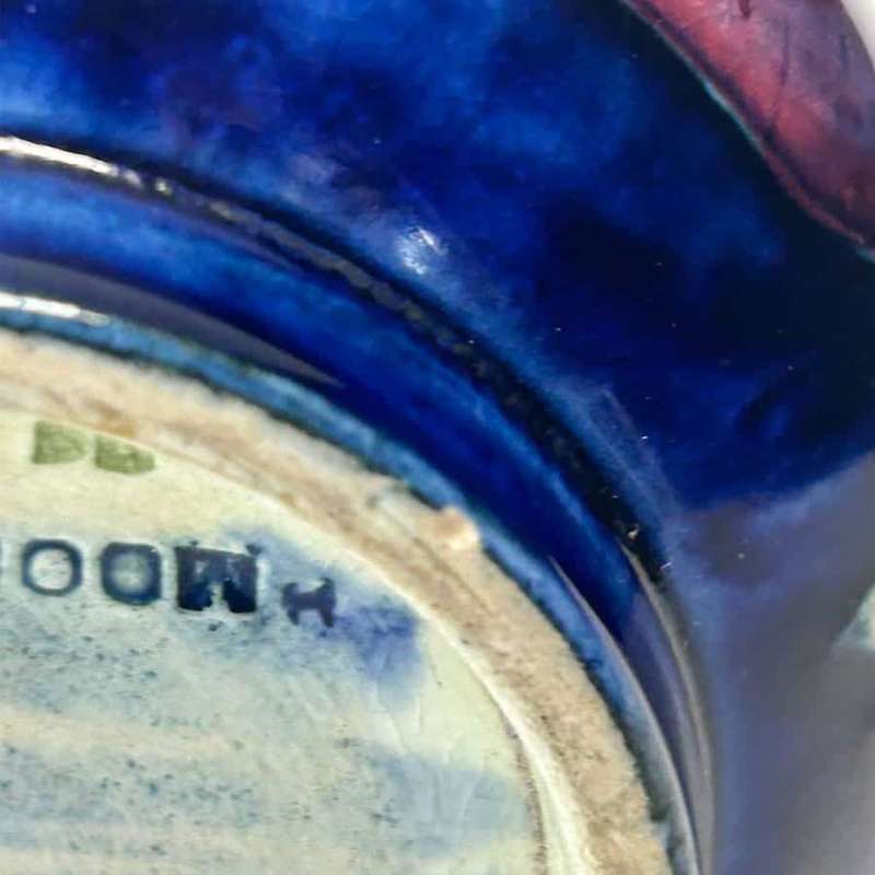 Moorcroft Pansy Design Bottle Vase 1923