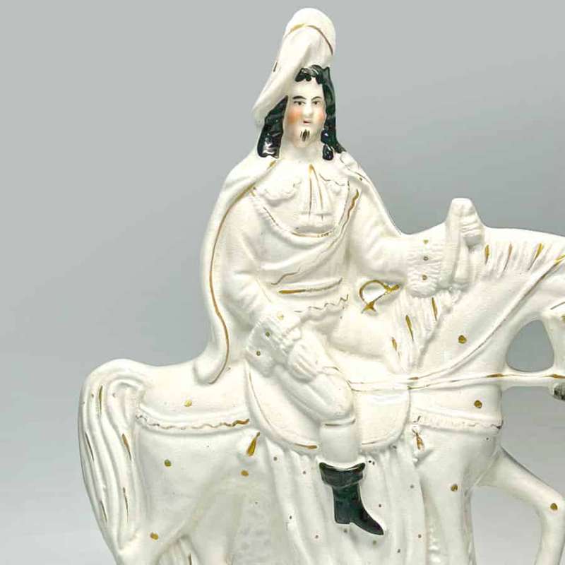 Victorian Staffordshire Flat Back Bonnie Prince Charlie C1850